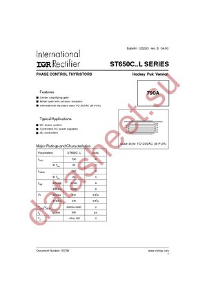 ST650C20L1 datasheet  